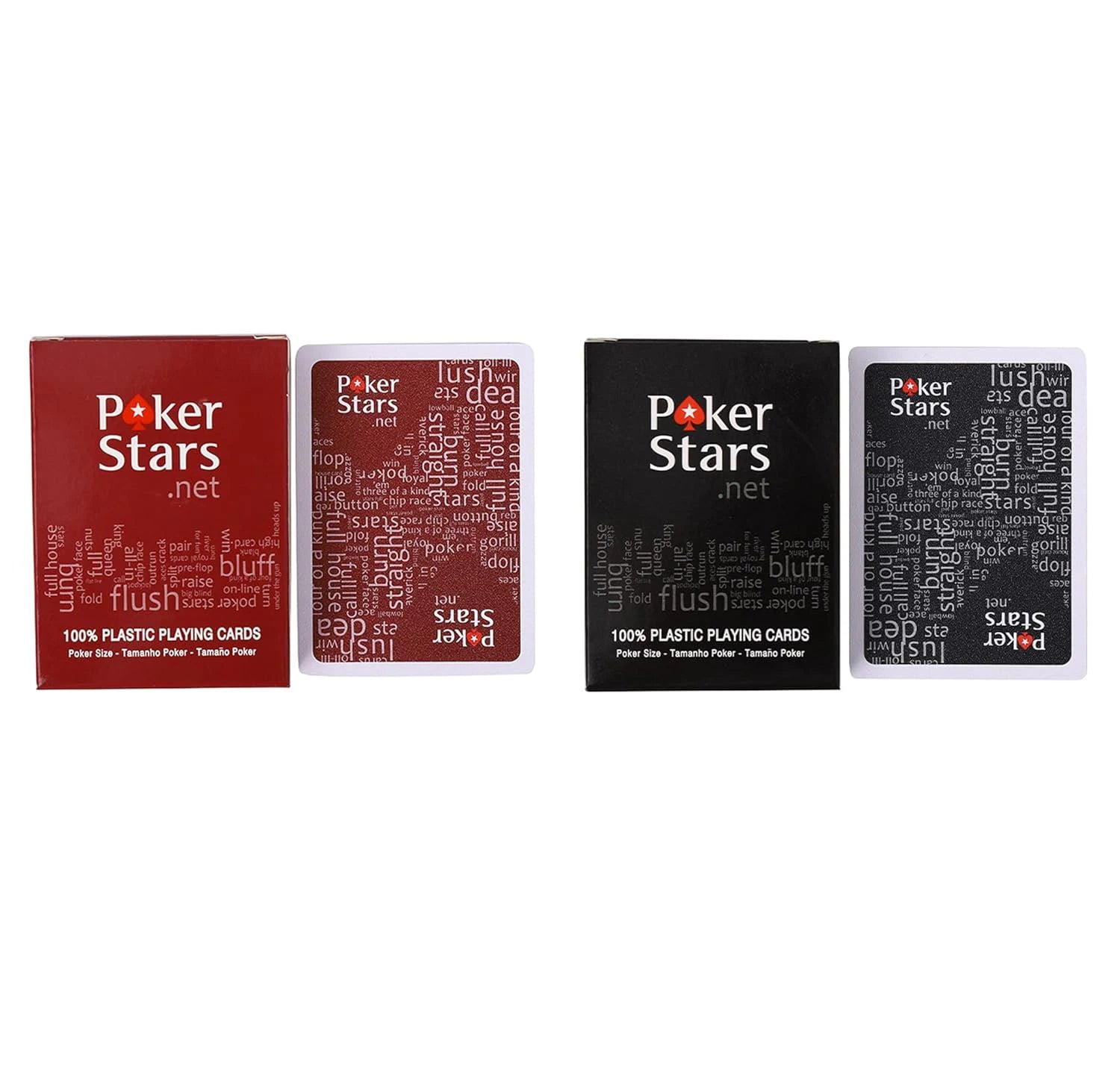 Jeu de Cartes - Texas PVC Premium Poker Cards Blackjack Casino Games