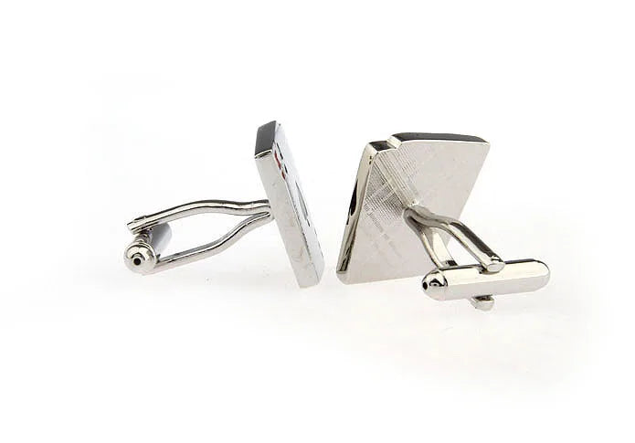 Quality Copper Material Casino Series Cuff Links Playing Card Design Poker Flush Cufflinks For Men