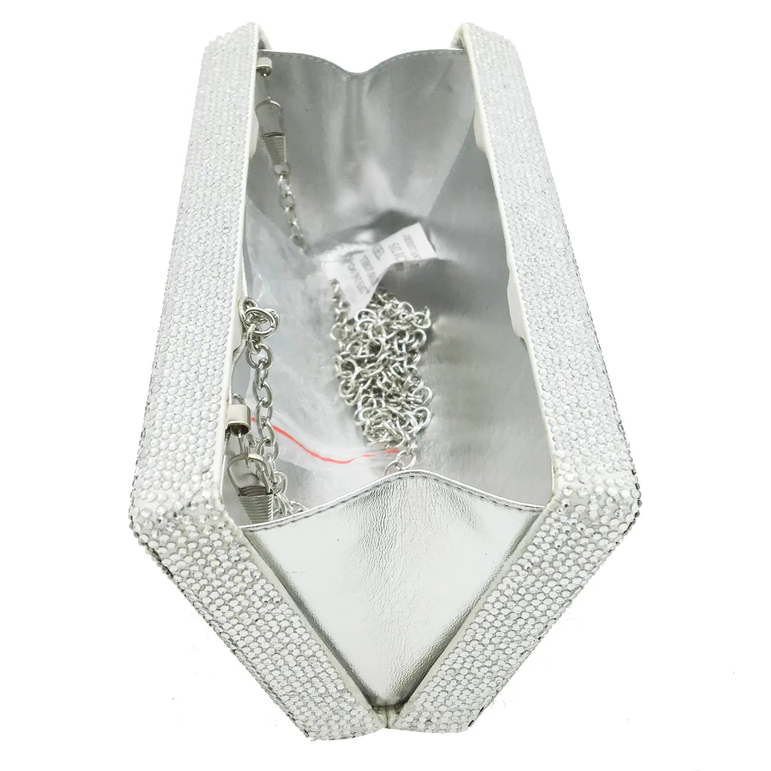 Boutique De FGG Poker Carte à Jouer Spade As Femme Cristal Pochette Sac à Main Evening Sac Vegas Strass Sac à Mains Casinos Dinner Sac