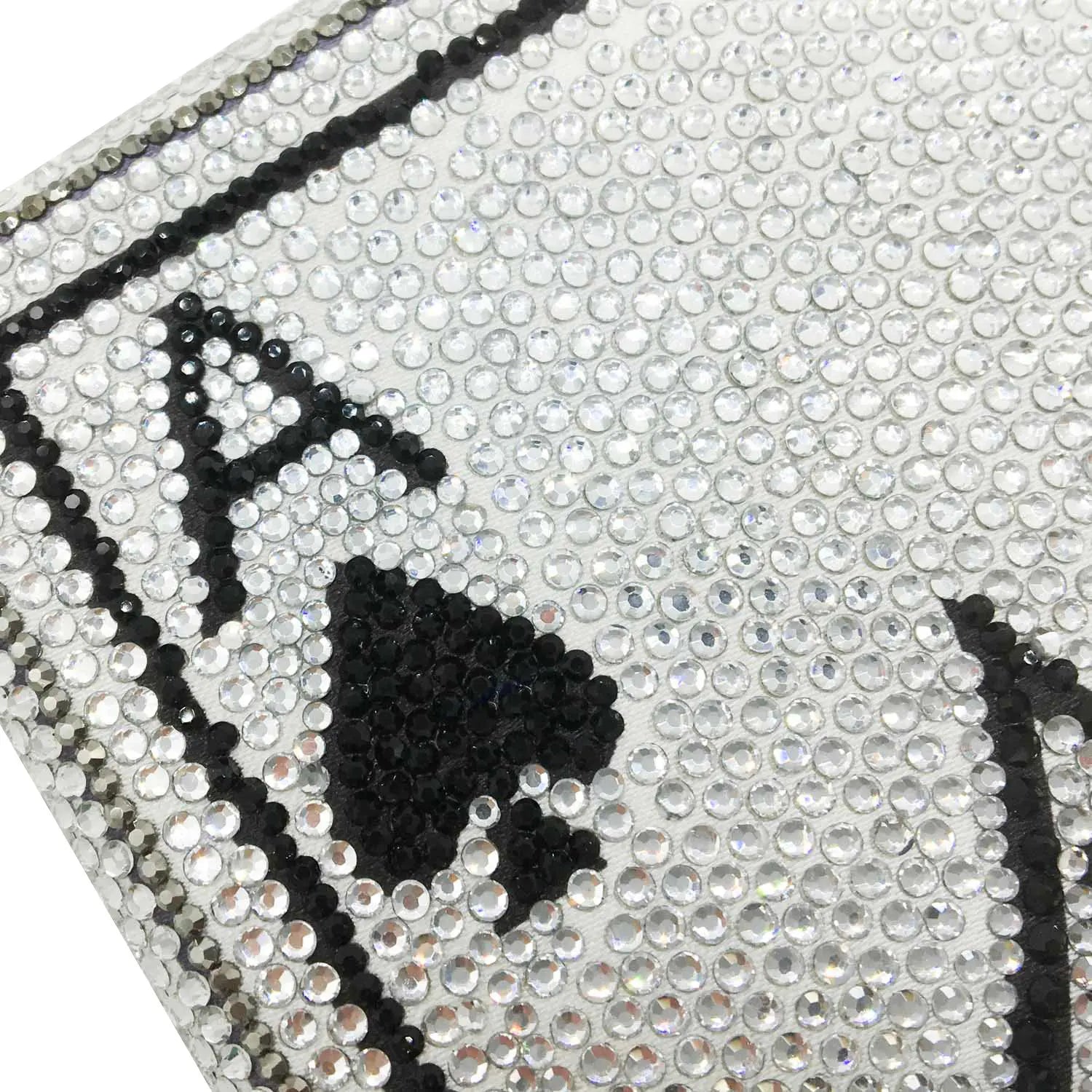 Boutique De FGG Poker Carte à Jouer Spade As Femme Cristal Pochette Sac à Main Evening Sac Vegas Strass Sac à Mains Casinos Dinner Sac