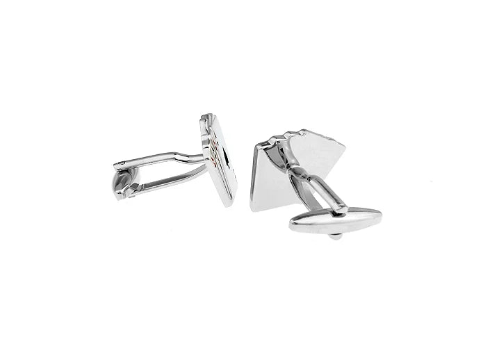 Quality Copper Material Casino Series Cuff Links Playing Card Design Poker Flush Cufflinks For Men