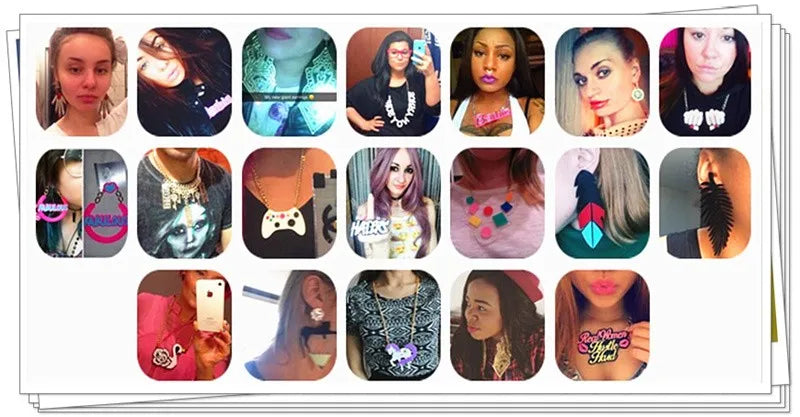 KUGUYS Poker Sign Drop Earrings