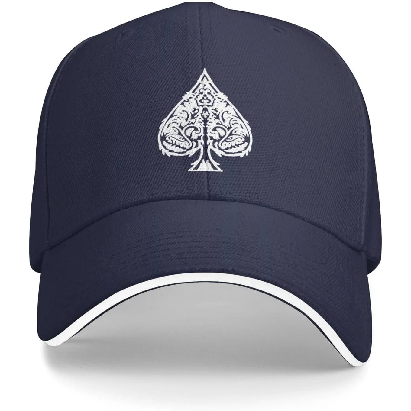 Poker Ace of Spades Baseball Cap Unisex Classic Adjustable Sandwich Baseball Cap