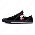 Grim Reaper Death Skull Poker Skeleton Low Top Sneaker baskets