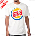 Funny Gambling King T-Shirt Vegas Roulette Slot Poker Gambling Casual Fashion Streetwear Man Tshirt Cotton Short Sleeve T Shirt