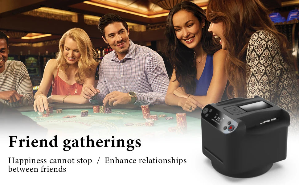 360° Rotating Automatic Card shuffle Dealer Machine 2 In 1 Playing Cards Shuffling Dealing Tool Home party Poker device