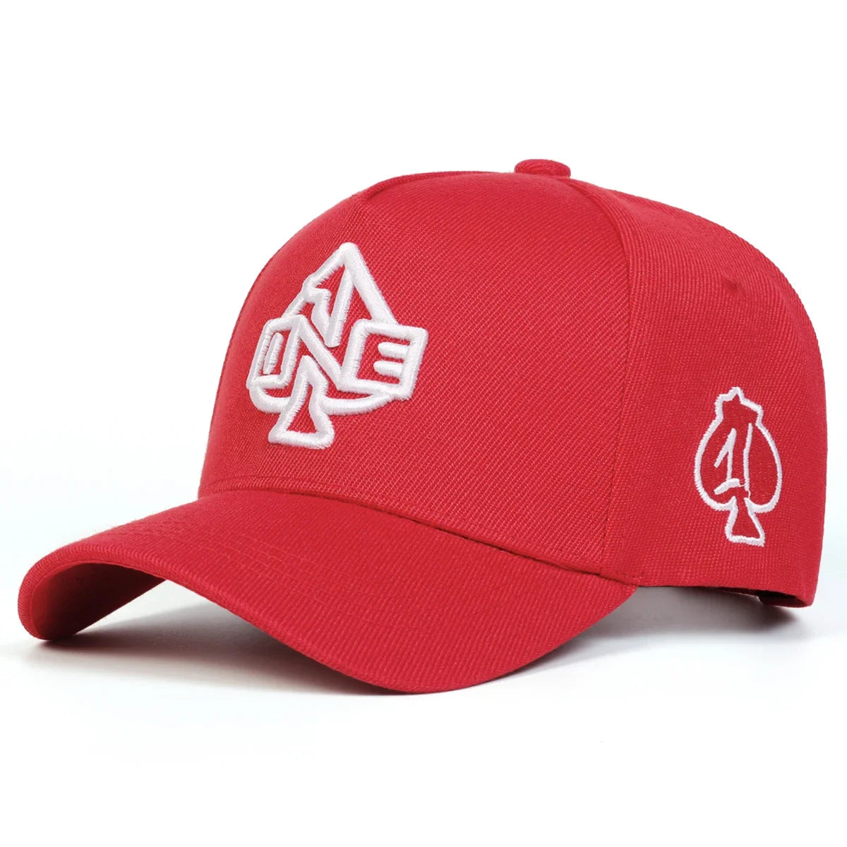 Unisex ONE Poker Embroidery Baseball Caps Spring Autumn Outdoor Adjustable Casual Hats Sunscreen Hat Sports Cap
