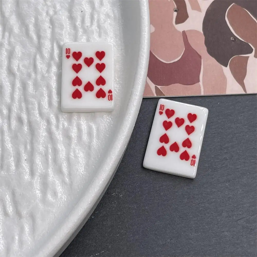 10pcs Refrigerator Magnet Creative Simulated Poker fridge magnets Home Decoration Games Gifts Good Fortune
