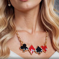 Chain Necklace Infinity Love Quinn Poker Heart Spade