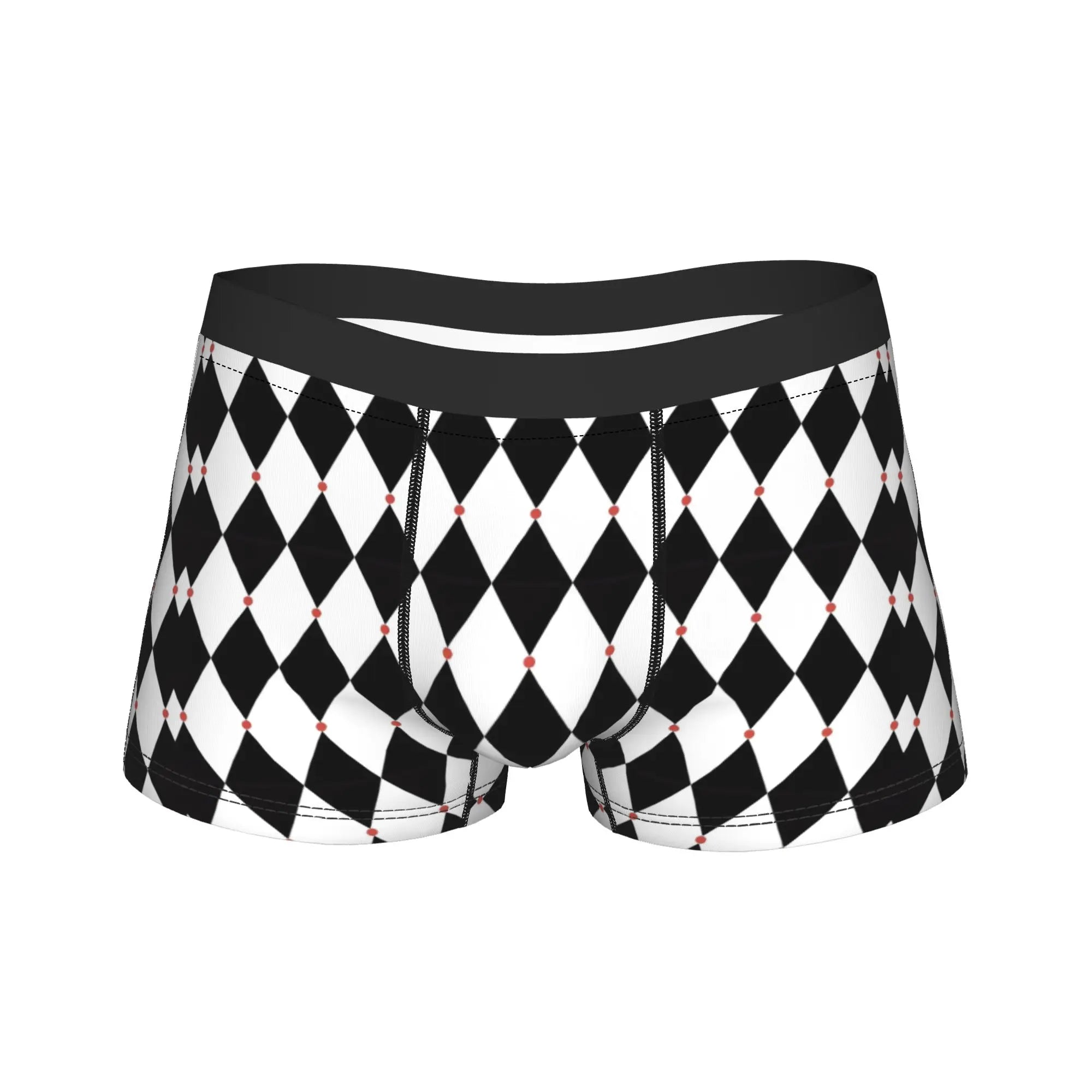 Men Boxer Briefs Shorts pants Panties King Of Hearts Blackjack Cards Poker 21 K Breathable Underwear Male Humor Plus Size Underpants