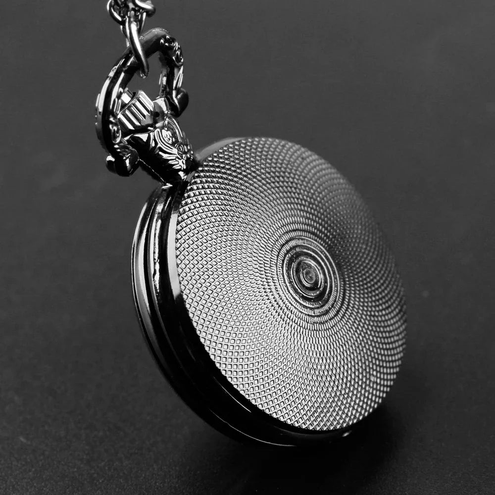 Poker Glass Dome Pocket Watch Arabic Numeral Dial Vintage Men Women Necklace Pendant Creative Clock Gift Reloj De Bolsillo