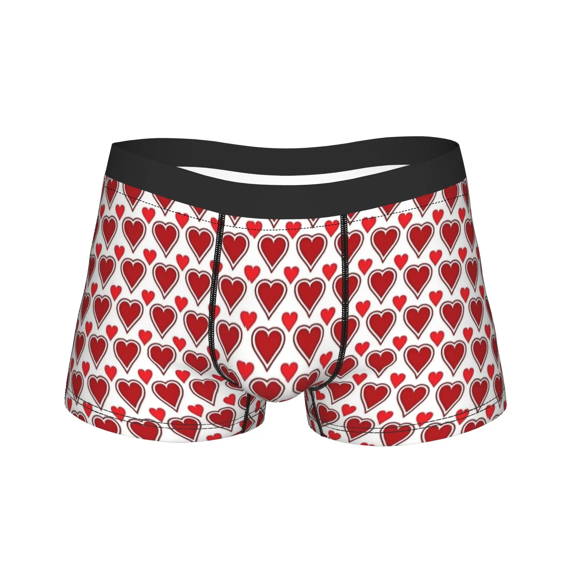 Playing cards suit symbols Underwear  Elastic Underpants Custom DIY Boxer Brief For Men 3D Pouch Plus Size Boxershorts
