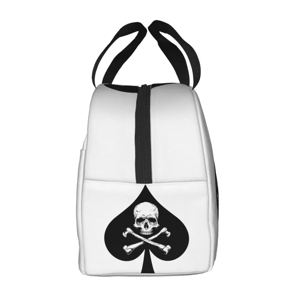 Poker Four Suits Portable Lunch Box Étanche Card Game Players Cooler Thermal Food Insulated Lunch Bag School Children Student