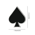 Creative Poker Icon Brooch Fashion Small Badge Spades Buckle Pin Collar Ornament Europe America Playing Cards Breastpin