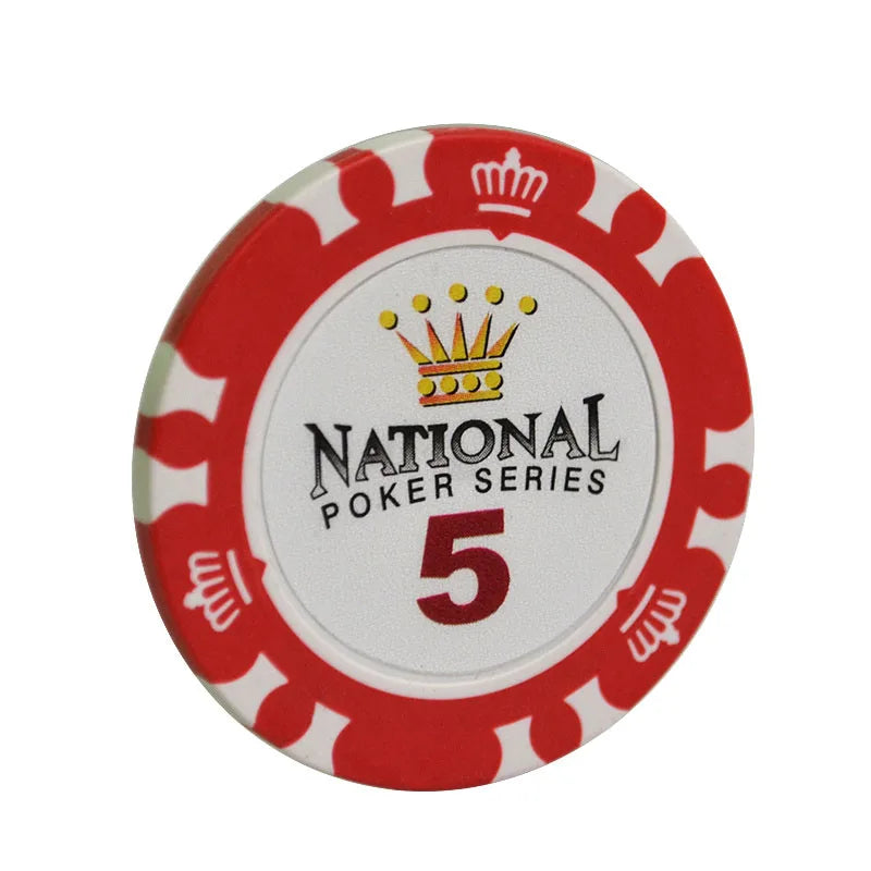Jetons de Poker Professionnels en Argile - Lot de 10 pièces