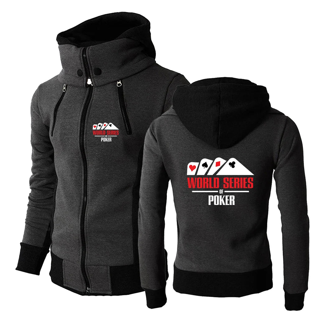Hoodie Zippé World Series of Poker 2024 - Style Tricolore