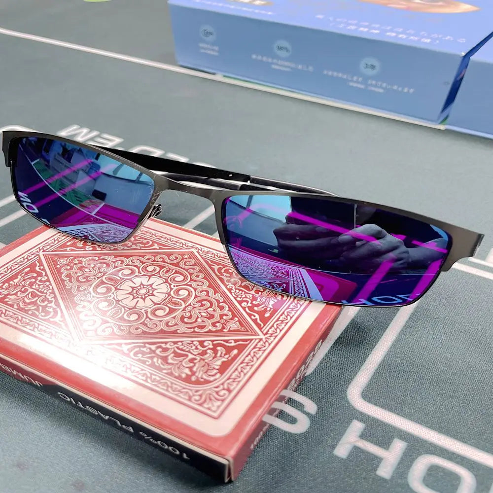 Infrared Ink Sunglasses Invisible X-ray Red Light Glasses For Infrared Marked Playing Cards(Only Glasses)