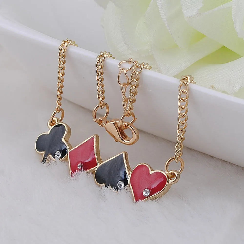 Chain Necklace Infinity Love Quinn Poker Heart Spade