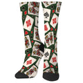 Skull Poker Novelty Men's Socks Retro Style Comfortable Casual Fashion Sports Socks Crazy Party Gift Street Hip-Hop Funny Socks