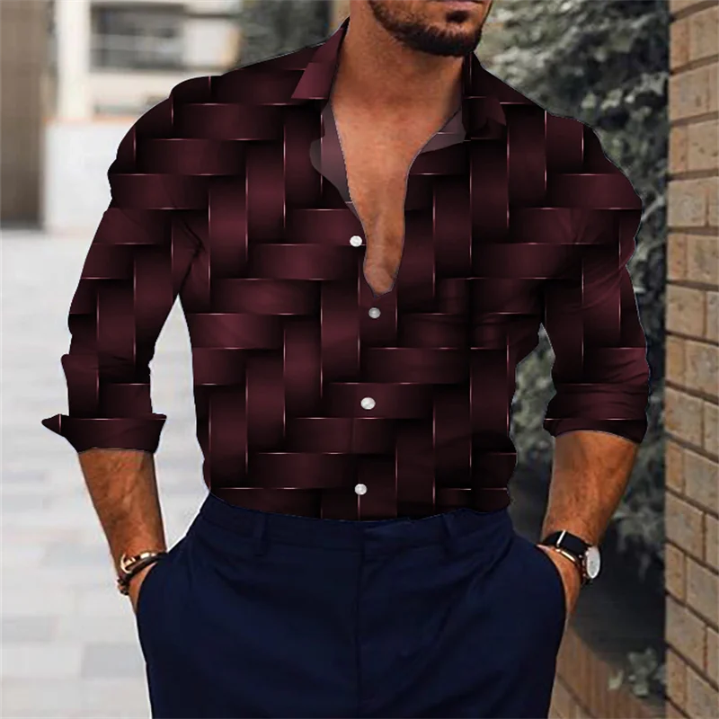 Men's shirt casual outdoor street poker 2024 new designer design soft and comfortable men's tops plus size 6XL
