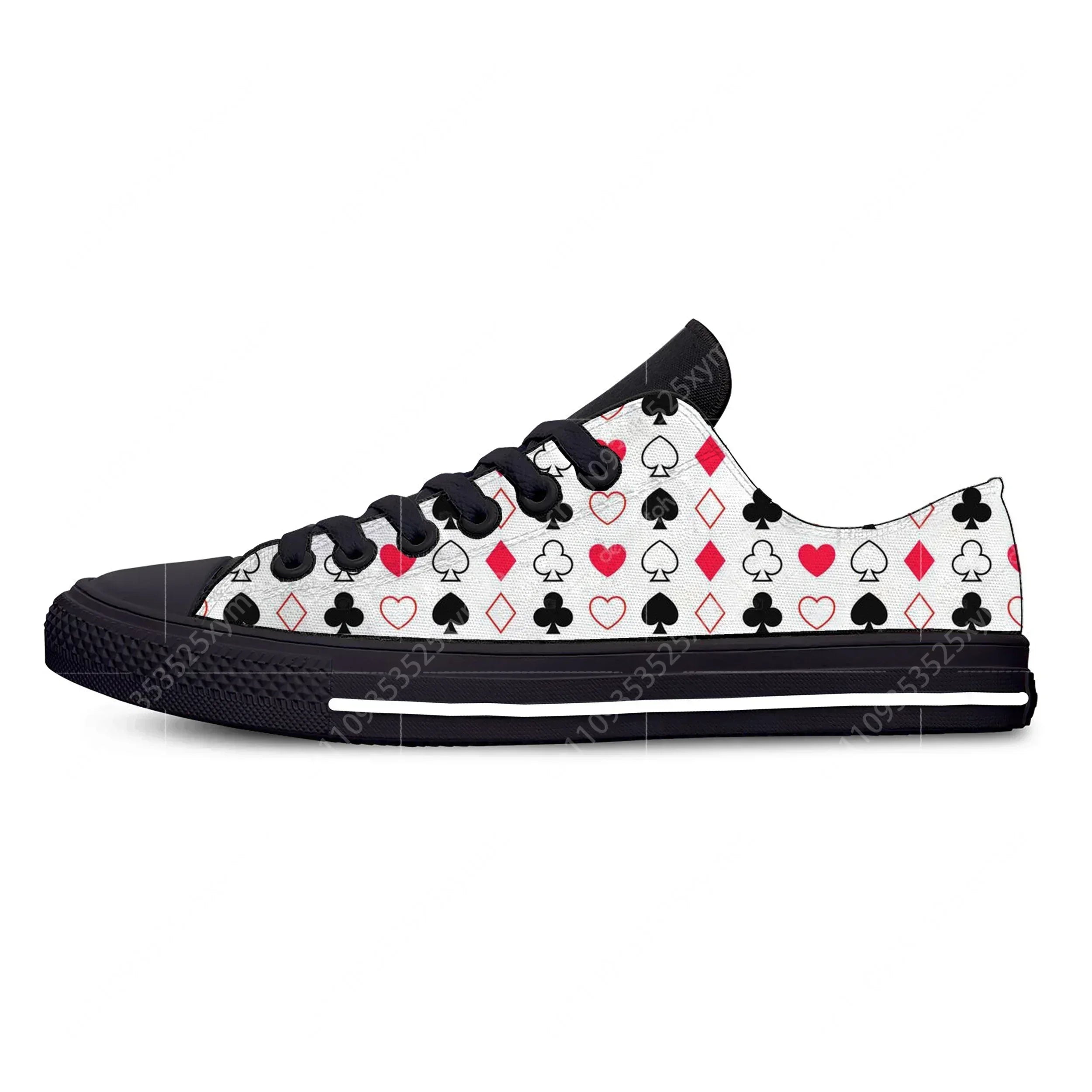 Cool Novelty Poker Card Sneakers baskets