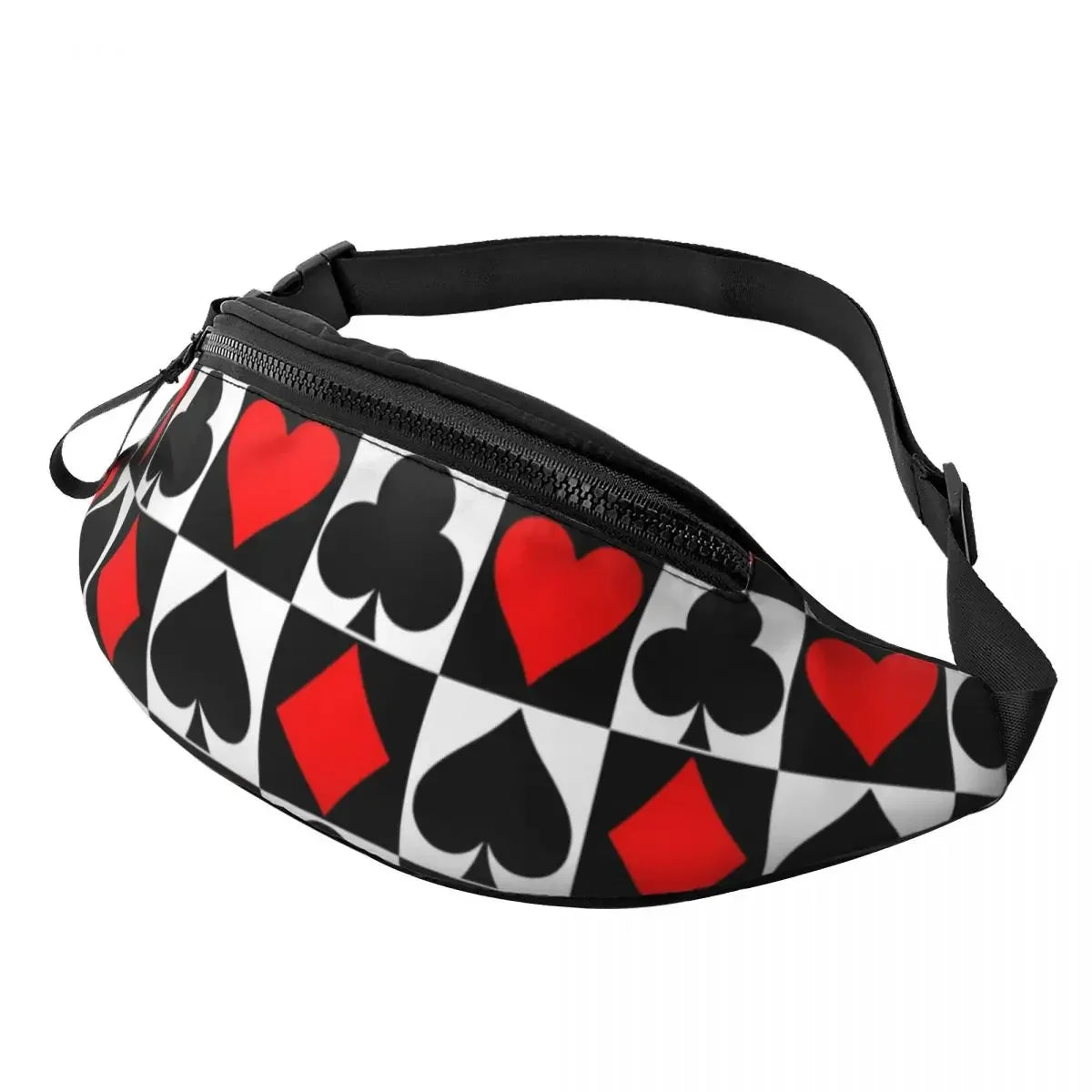 poker Cards Waist Sac Cartes à Jouer Unisexe Travel Waist Pack Picture Polyester Sac