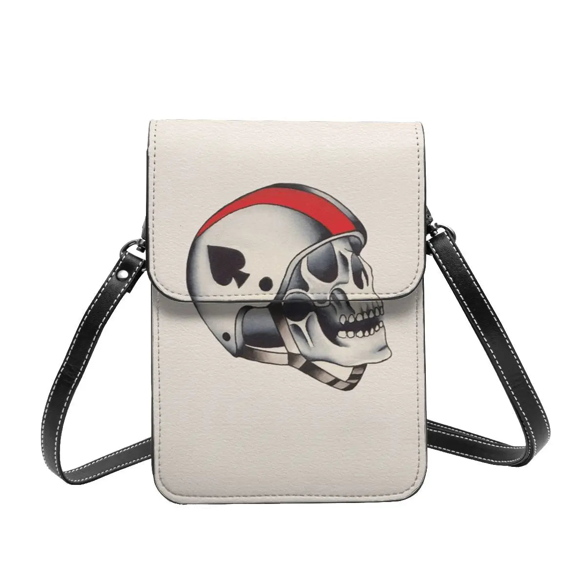 Poker Shoulder Sac KING OF HEARTS Work Leather Mobile Phone Sac Female Cadeau Vintage Sacs