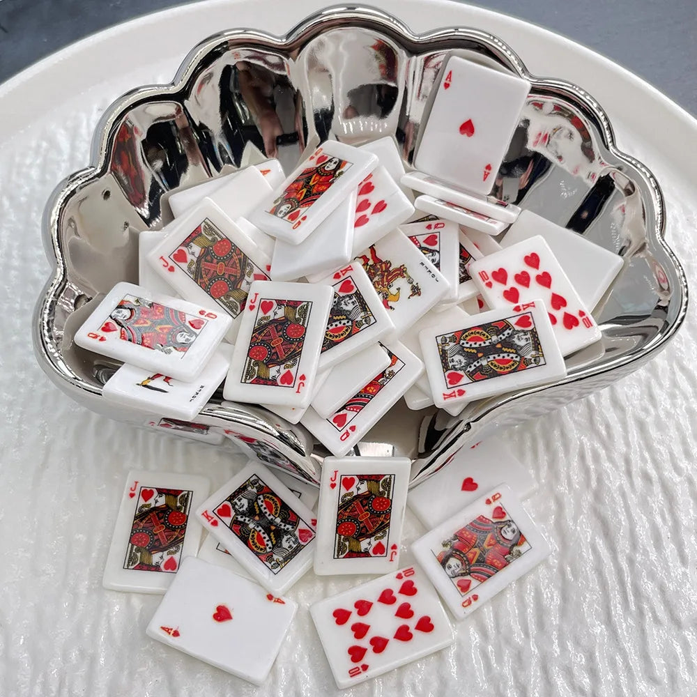 10pcs Refrigerator Magnet Creative Simulated Poker fridge magnets Home Decoration Games Gifts Good Fortune