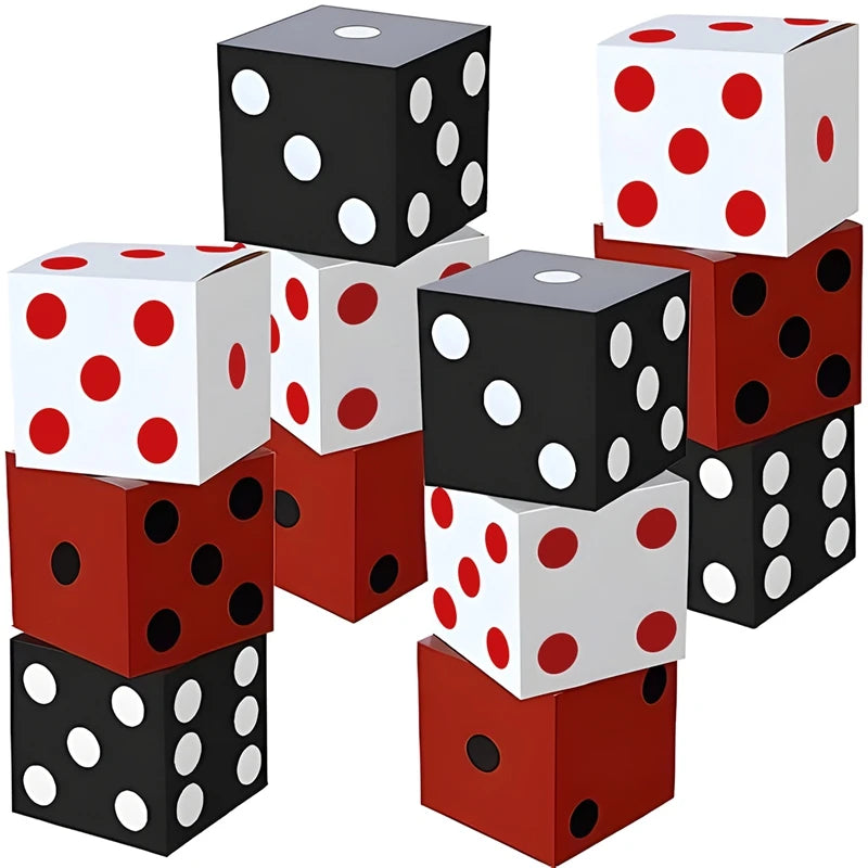 Las Vegas Casino Birthday Party Decorations Black Et Red Poker Theme Square Boxes pour Las Vegas Game Night Party Supplies