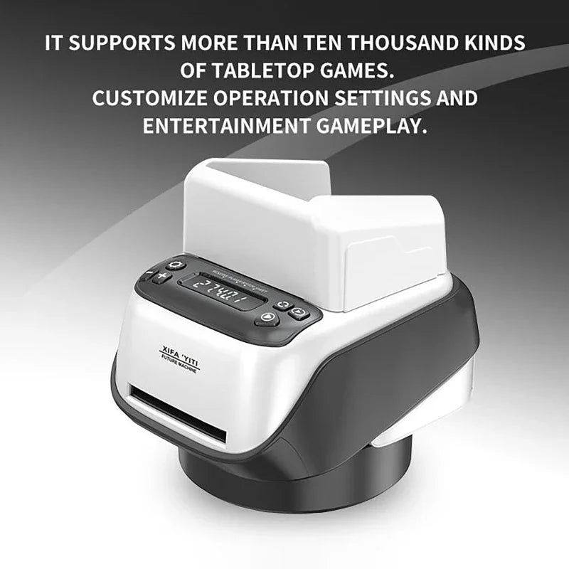 2400mAh Rechargeable Automatic Card Dealer Machine 360° Rotating Electric Poker Card Dispenser Tool For Outdoor Parties
