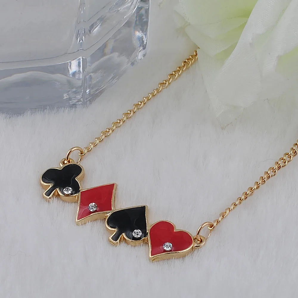 Chain Necklace Infinity Love Quinn Poker Heart Spade