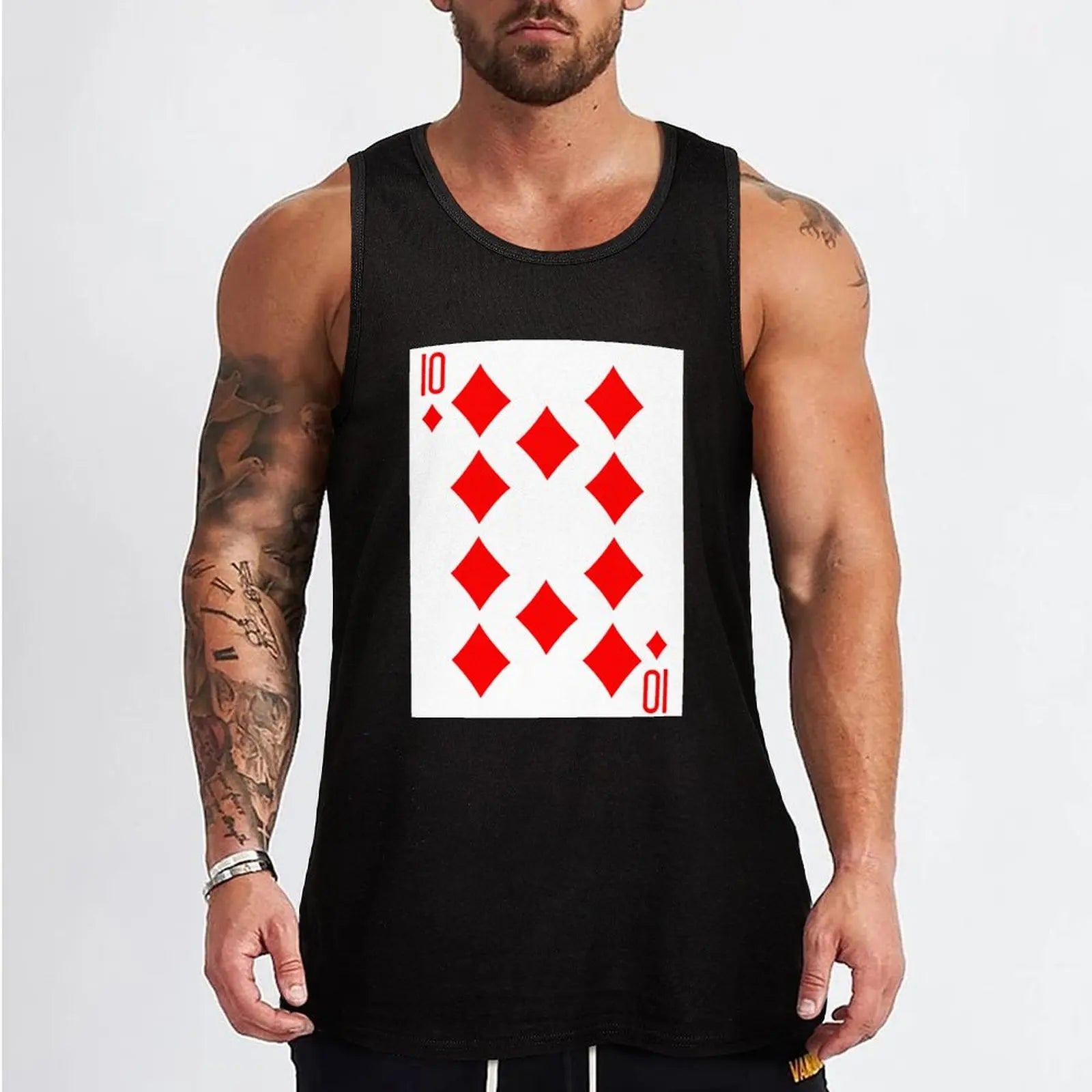 DIAMONDS - TEN Tank Top Casual Sleeveless Tank Top Loose Fit Daily Wear