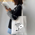 Funny Poker Cartes à Jouer Cute King Queen Jack of Cœur Crowned Toile Tote Sac Pouch Shopper Shoulder Shopping Cotton Sac à Mains