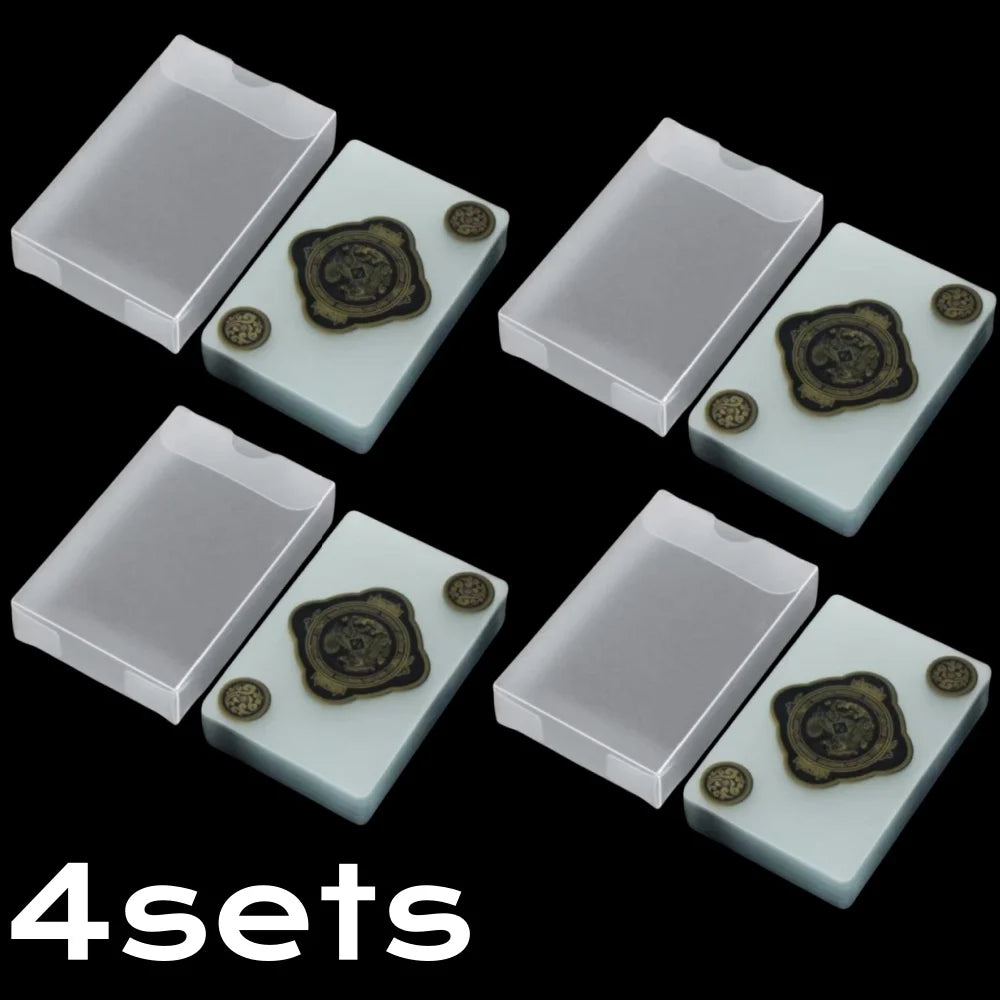 Jeu de Cartes - Waterproof Transparent Plastic PVC Poker Cards 2 Sets