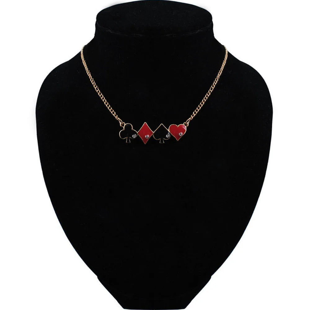Chain Necklace Infinity Love Quinn Poker Heart Spade