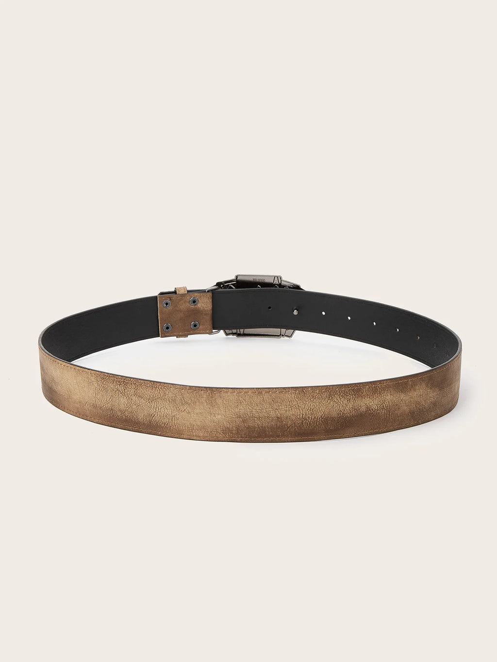 Vintage-style Femme's Faux Leather Ceinture Poker-themed Metal Boucle Ceinture pour Both Homme et Femme Punk-style Jeans Ceinture