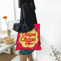 Fashionable Tote Bag - Grand Format Cartes à Jouer Style Toile Sac Foldable Chic Cadeaux
