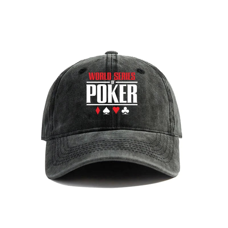 World Series of Poker Baseball Caps Distressed Hats Cap Men Women Retro Outdoor Summer Adjustable Hats MZ-344