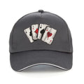 New design cartoon playing cards100%Cotton Dad cap Old Playing Card Baseball caps fashion Unisex adjustable snapback hat gorras