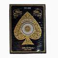 Cartes PVC Imperméables Or & Argent Premium - Jeu de Cartes Poker Grand Format