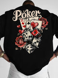 T-Shirt Oversize Dés de Poker & Rose - Streetwear Homme