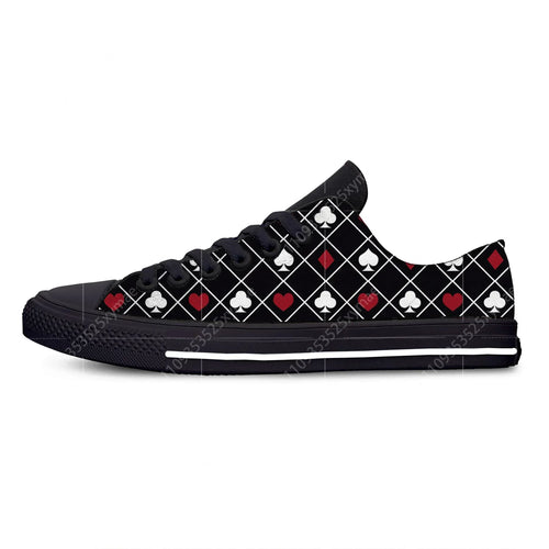 Baskets Basses Carte de Poker Originales - Chaussures Mode Légères