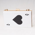 2025 Spring New Acryilc Clutch Purse Bag Spade A Purse Bag White Evening Clutches Chain Messenger Bags Women Shoulder Bags