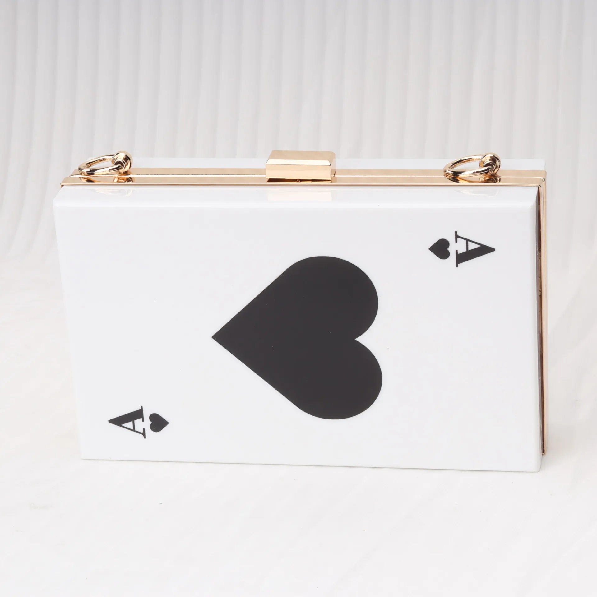 2025 Spring New Acryilc Clutch Purse Bag Spade A Purse Bag White Evening Clutches Chain Messenger Bags Women Shoulder Bags
