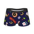 Champion Gambling Poker Card Game Underwear  Males Boxer Brief Novelty Boxer Shorts High Quality Pattern Plus Size Panties