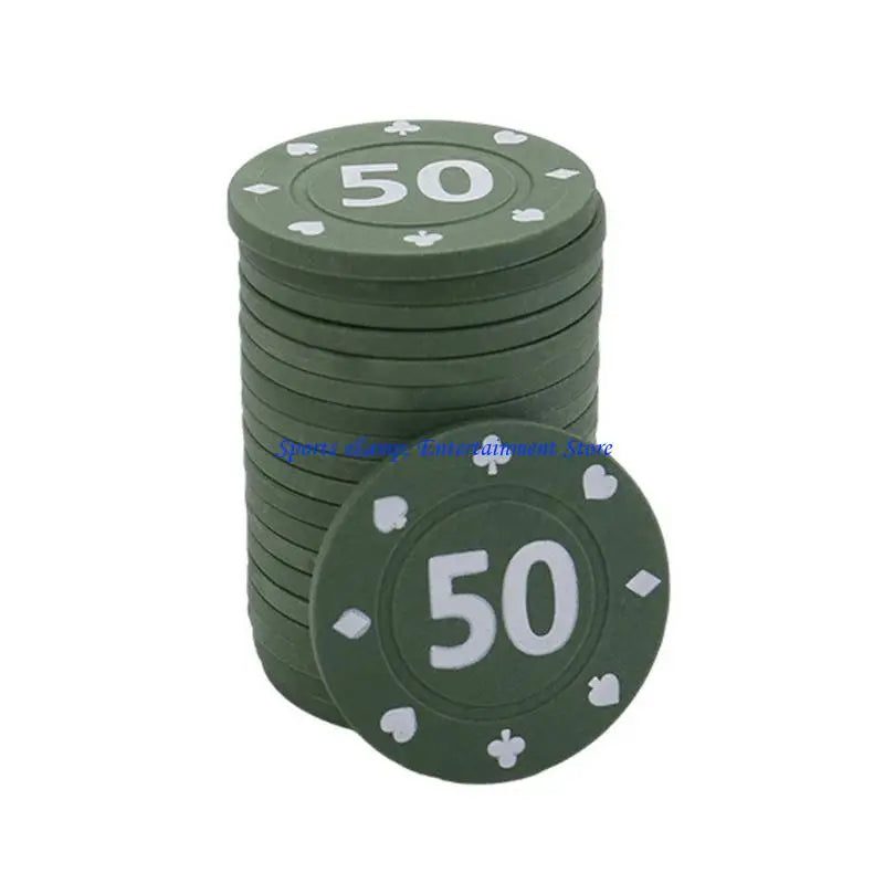 G7NF Pack of 100Pcs Game Wagering Mahjong Money Chip Set For Gambling Game Playings Counting and Other Recreations Game