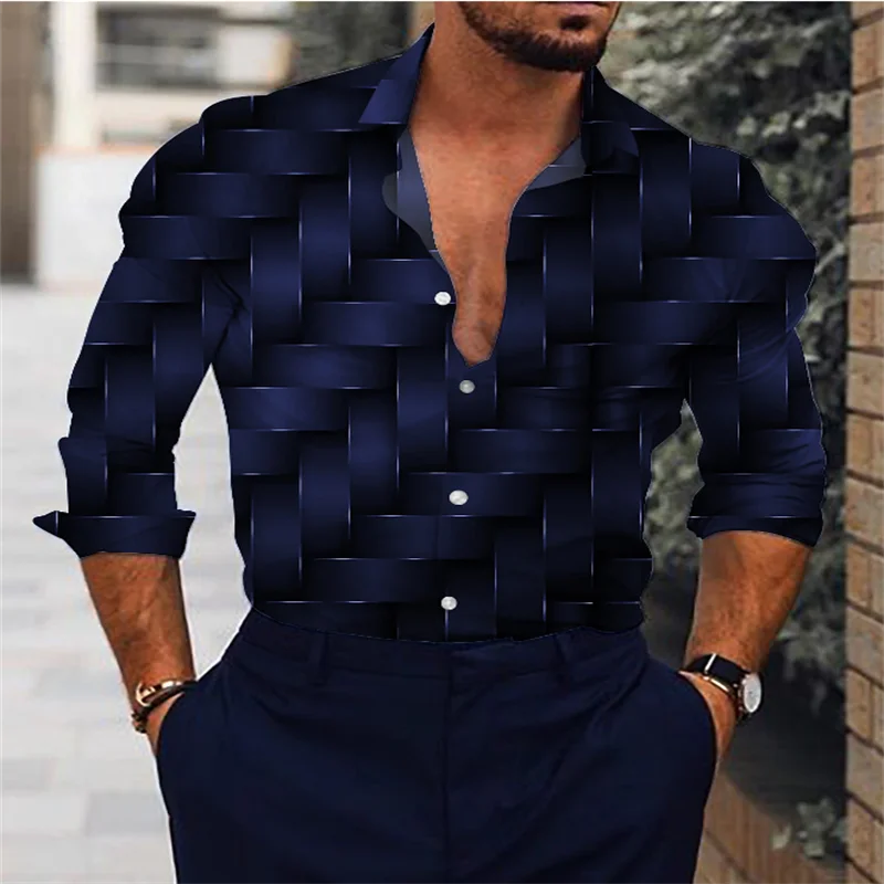 Men's shirt casual outdoor street poker 2024 new designer design soft and comfortable men's tops plus size 6XL