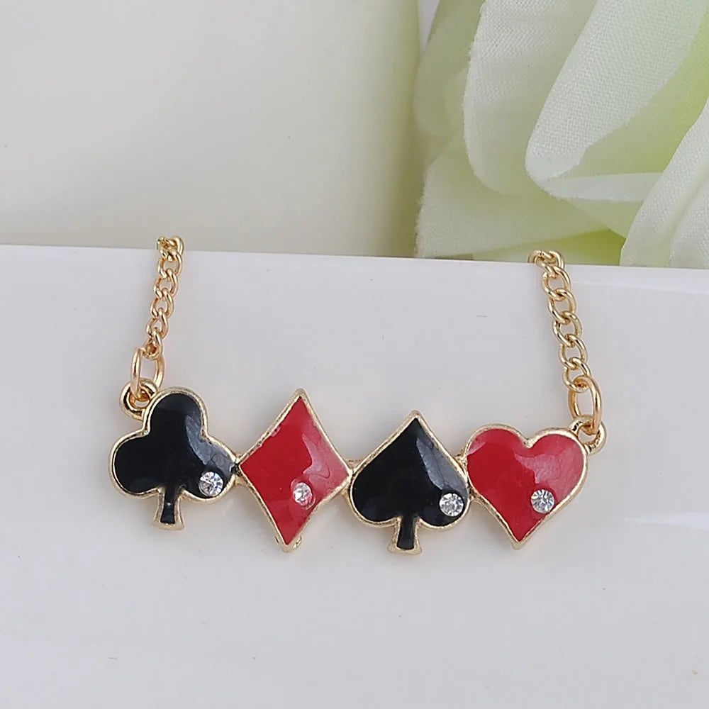 Chain Necklace Infinity Love Quinn Poker Heart Spade