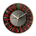 Novelty Las Vegas Casino Black Jack Chip Large Wall Clock for Game Room Poker Roulette Non Ticking Hanging Wall Watch Gift Decor