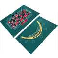 Double-sided Poker Layout Mat Blackjack And Texas Holdem Available Table Mat Craps And Roulette Table Felt Green Fabric Mat